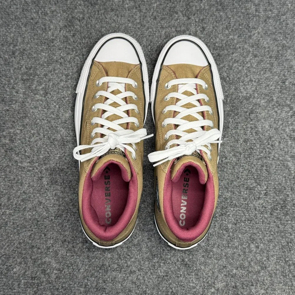 Converse Malden Street Casual Sneakers Men's 10 Tan Canvas Mid Chuck Taylor Shoe - Picture 9 of 12
